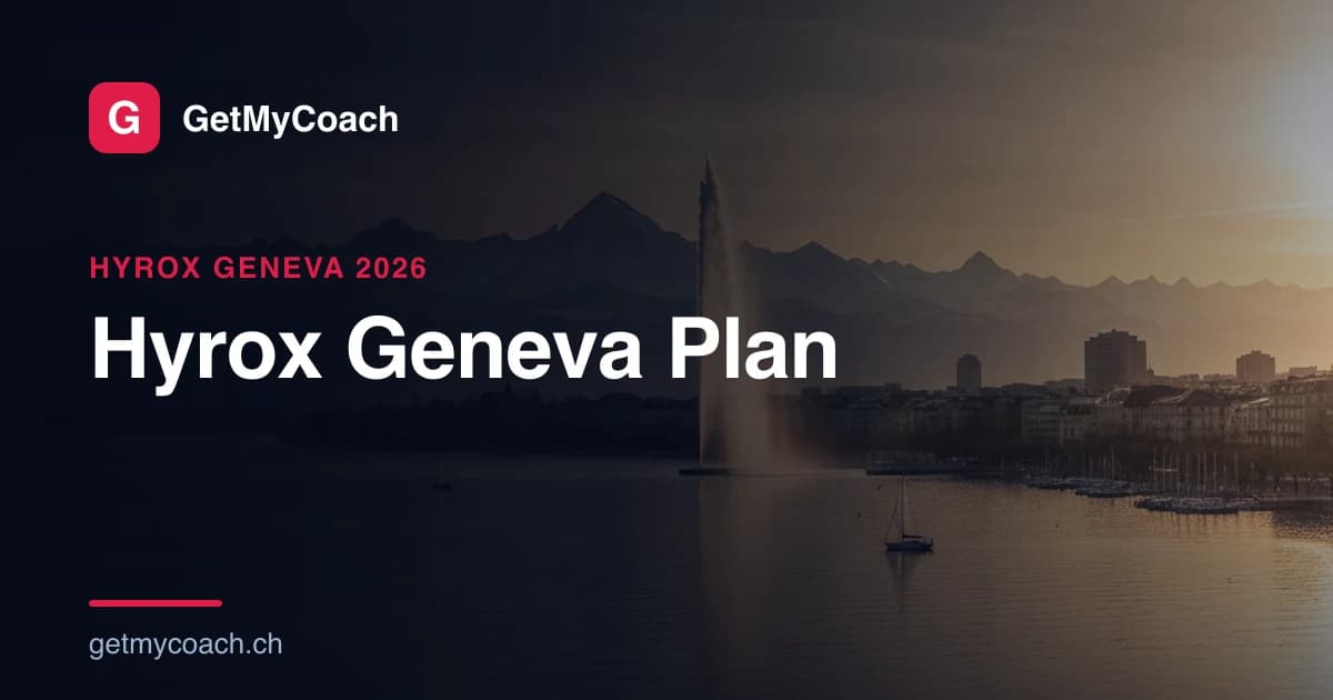 GetMyCoach cover graphic for the Hyrox Geneva 2026 training plan.