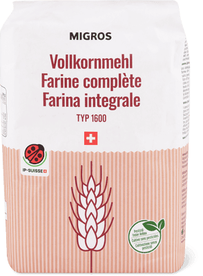 A pack of M-Classic IP-SUISSE wholegrain flour from Migros.